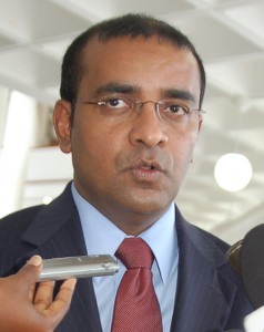 Lone skeptic... President Bharrat Jagdeo in Barbados recently